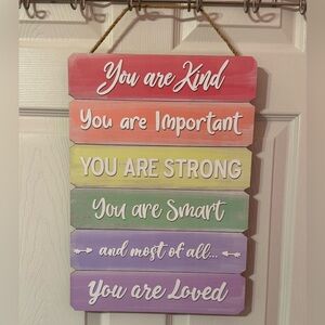 Colorful Inspirational Wall Hanging Decor